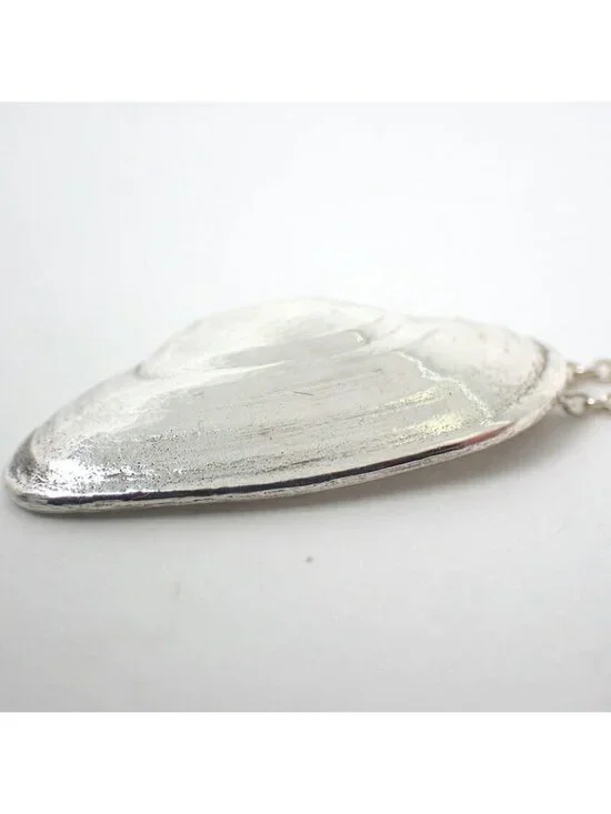 Tiffany & Co 925 Shell Oyster Pendant Necklace - Picture 8 of 10